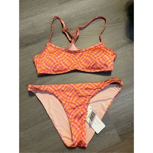 NWT L*SPACE Pamela Swim Set in Heat Waves, Size Small - Picture 1 of 3